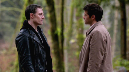 Cas meets with Gadreel in the woods. Cas meets with Gadreel in the woods.